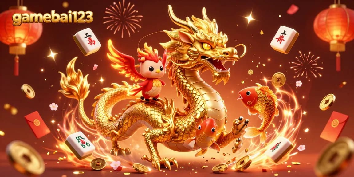 Experience thrilling play at gamebai123 with vibrant dragon game elements and festive ambiance.