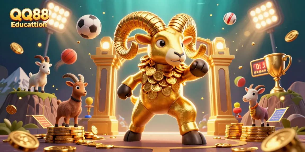 Experience thrilling gameplay at QQ88 Education with dynamic sports betting elements and vibrant casino visuals.