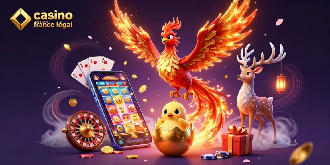 Explorez le monde du casino en ligne légal en France avec cette illustration captivante d'une scène de jeu vibrante.