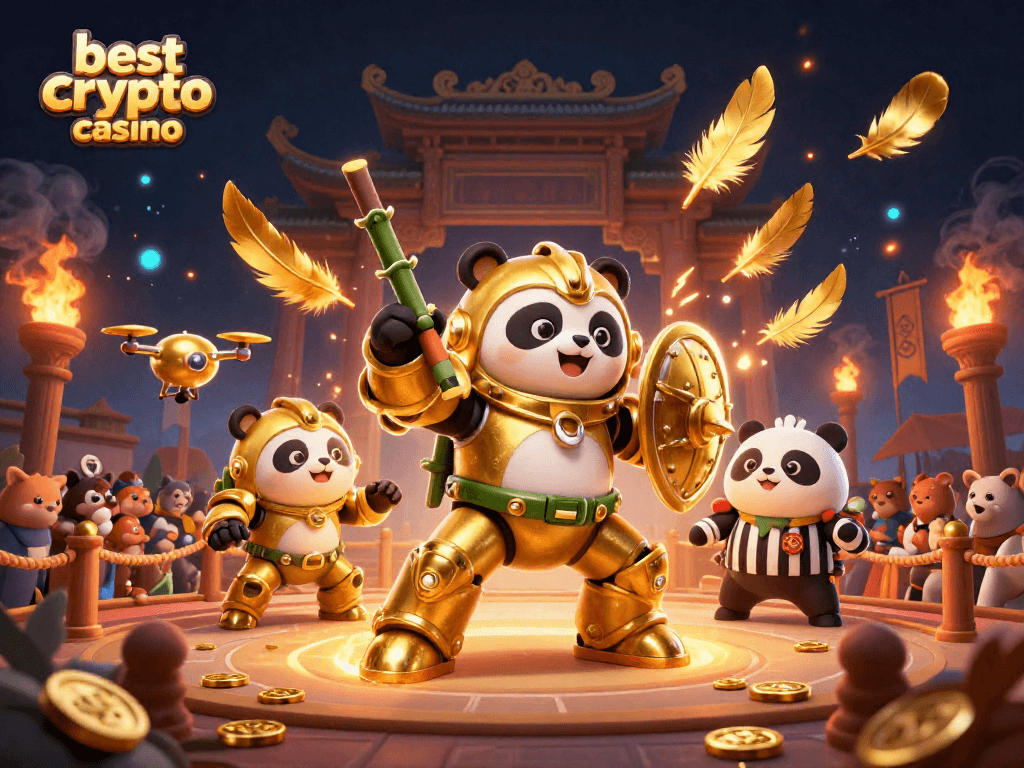 Jouez au meilleur crypto casino avec des machines à sous, des spectateurs animés et des effets flamboyants.
