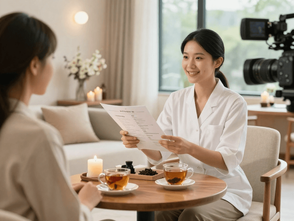 파주오피 providing a warm and inviting OP service experience in a modern spa setting.