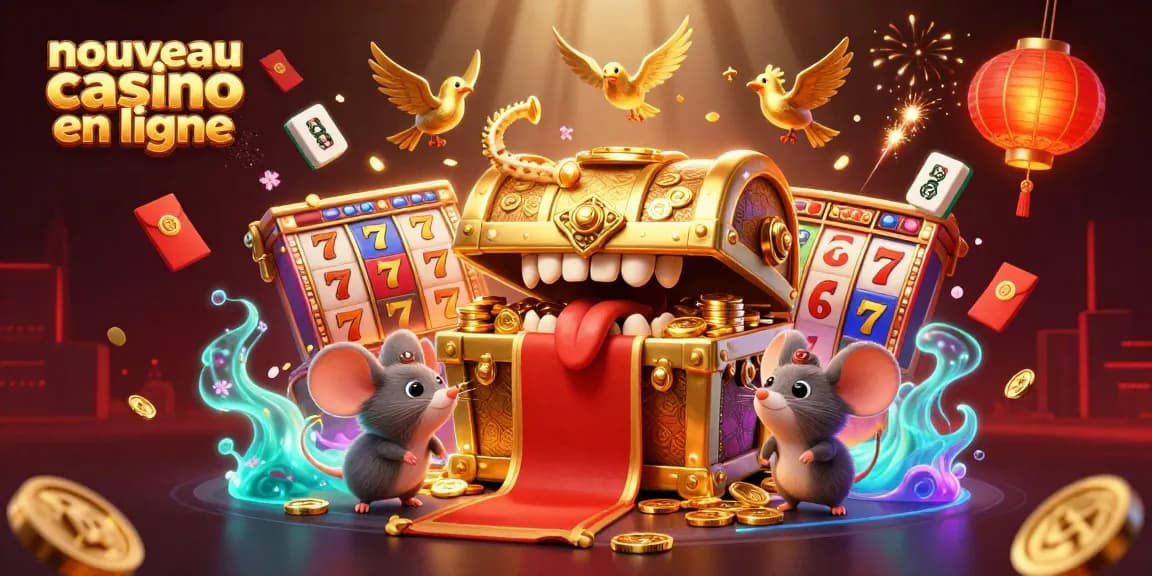 Plongez dans le monde du nouveau casino en ligne avec une illustration 3D captivante et pleine de détails.