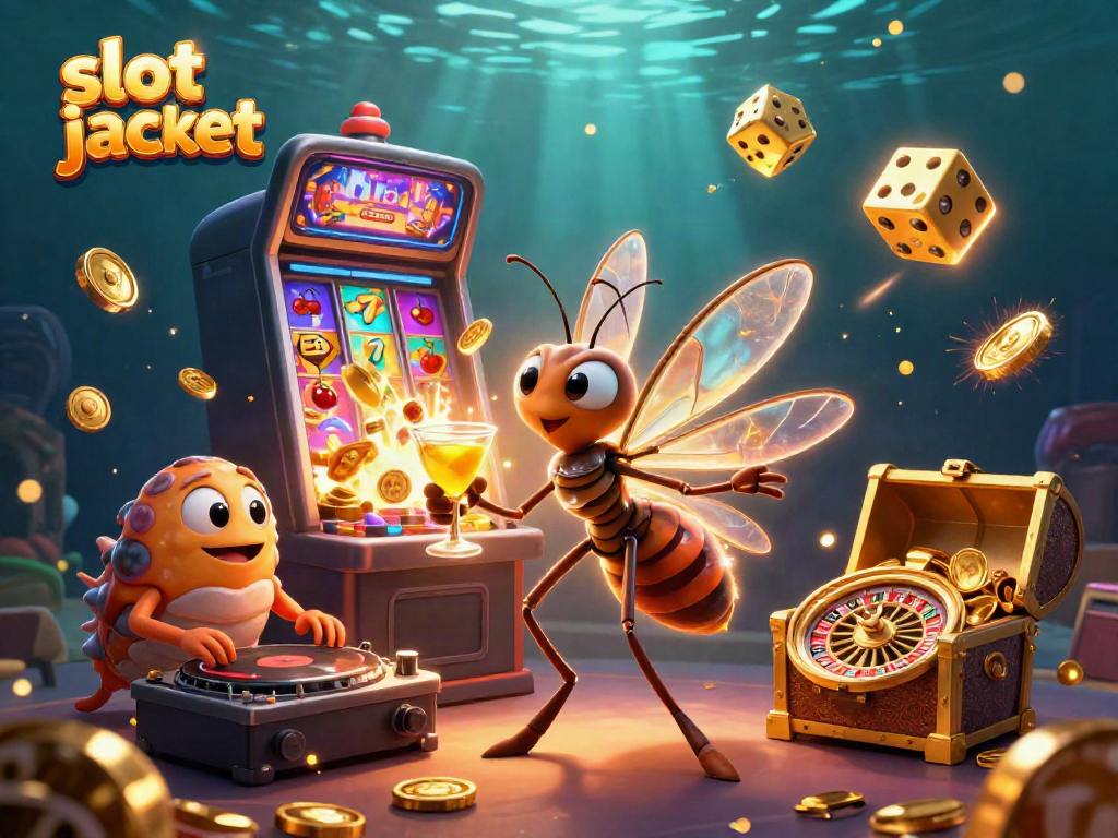 Experience the thrill of slot jackpots with vibrant casino characters and dynamic game elements.