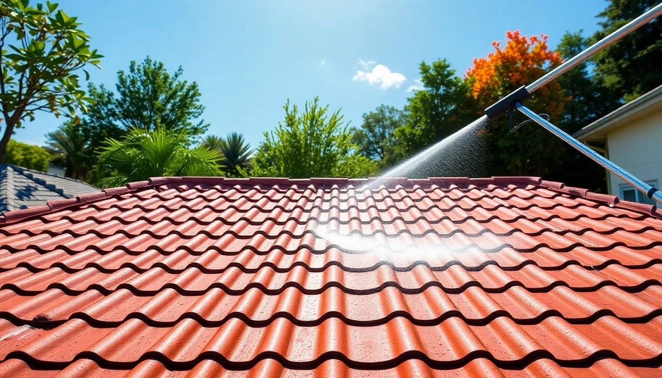 Roof Cleaning service showcasing a pristine roof after professional cleaning.
