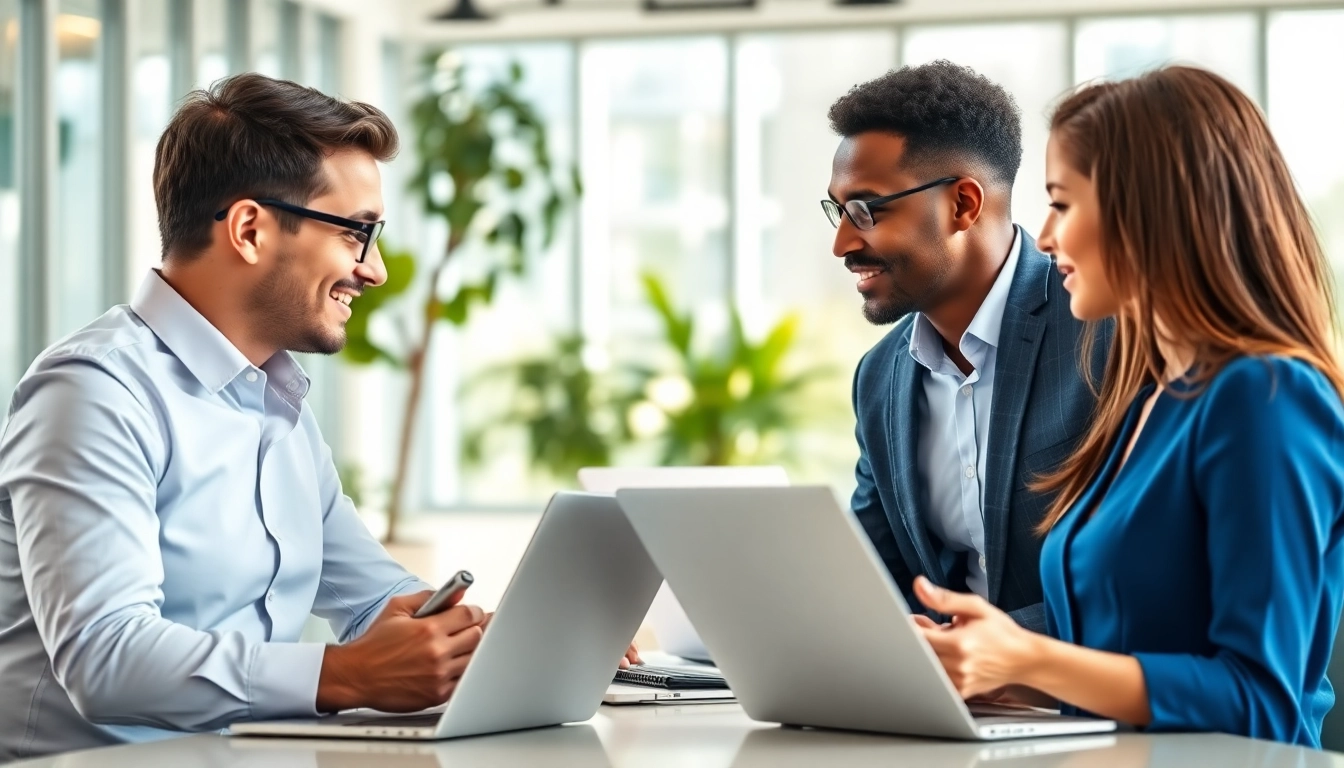 Compare Vodafone vs O2 business mobile options with professionals discussing mobile plans.