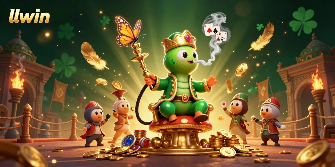 Experience captivating gaming action at llwin with a vibrant 3D illustration of a whimsical casino scene.