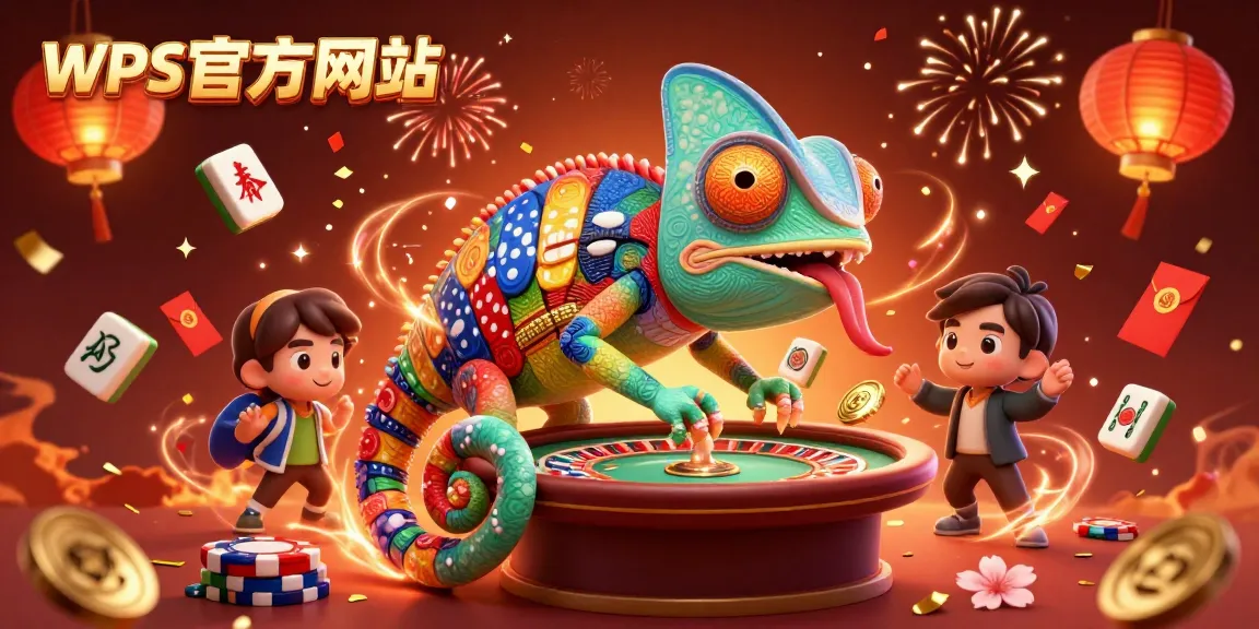 在WPS官方网站上畅享文档管理,色彩斑斓的赌场蜥蜴主宰摄影作品。