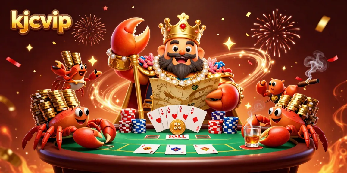 Experience thrilling gameplay at kjcvip as the golden crab emperor celebrates a jackpot win.