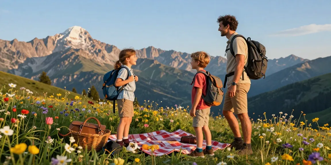 Engaging family adventure scene including mantra88 login exploration in the mountains.