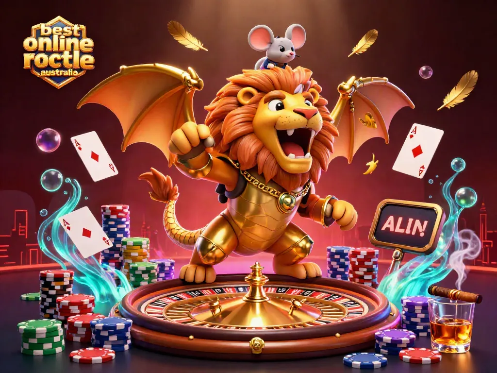 Experience thrilling spins at the best online roulette Australia with bold 3D designs and casino elements.