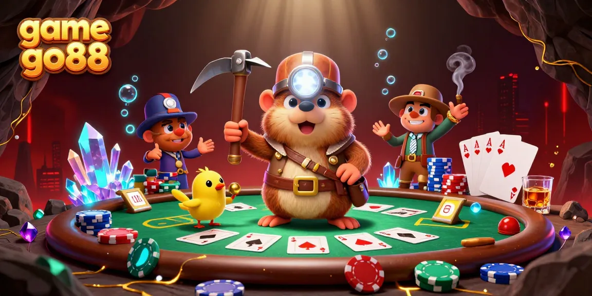 Experience thrilling gameplay with game go88 as the treasure hunter mole discovers riches amid vibrant poker action.