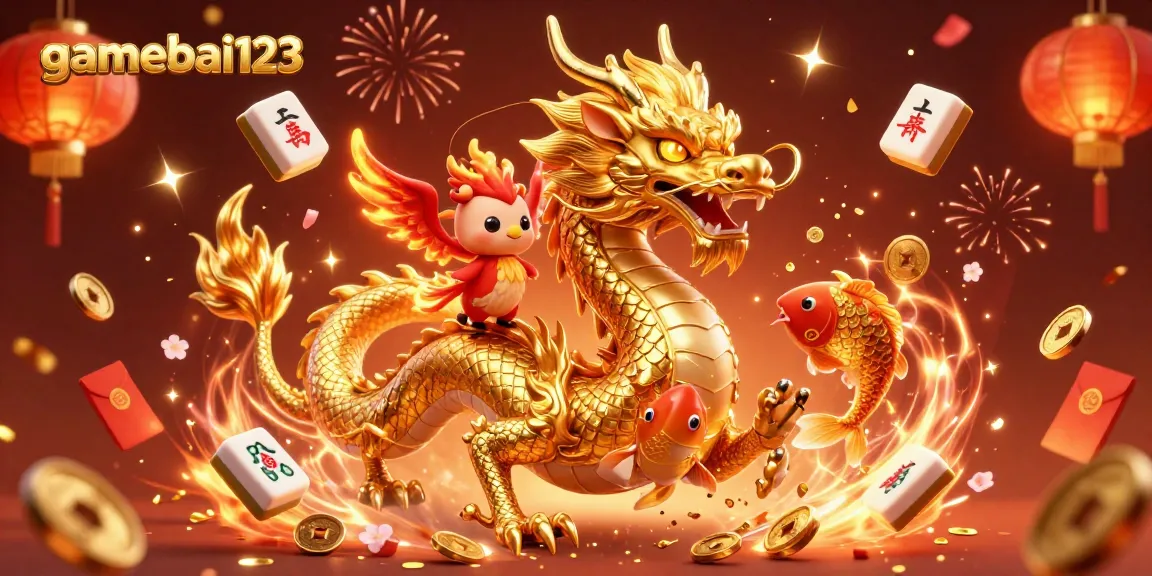 Experience thrilling play at gamebai123 with vibrant dragon game elements and festive ambiance.