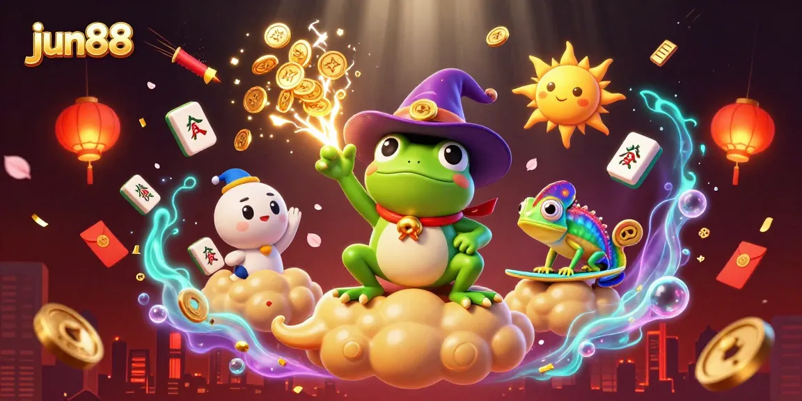 Experience thrilling wins at jun88 with a fantasy storm of golden coins and vibrant casino elements!