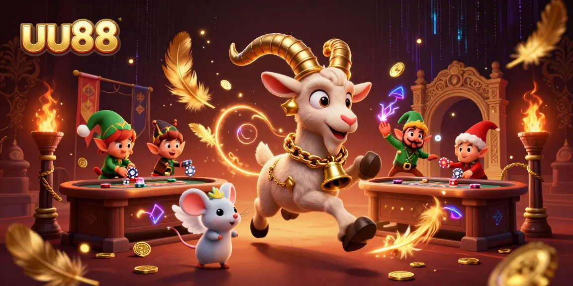 Participate in thrilling gambling at uu88's lively casino with engaging characters and dramatic visuals.