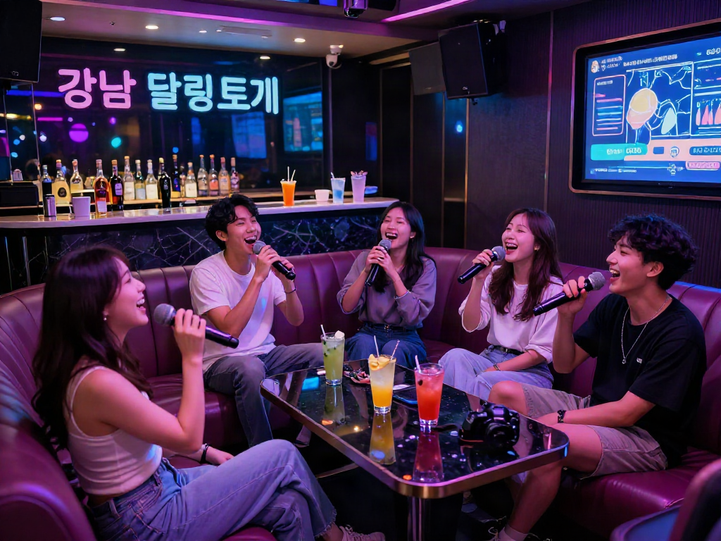 강남 달리는토끼에서 친구들과 함께 즐거운 시간을 보내는 모습
