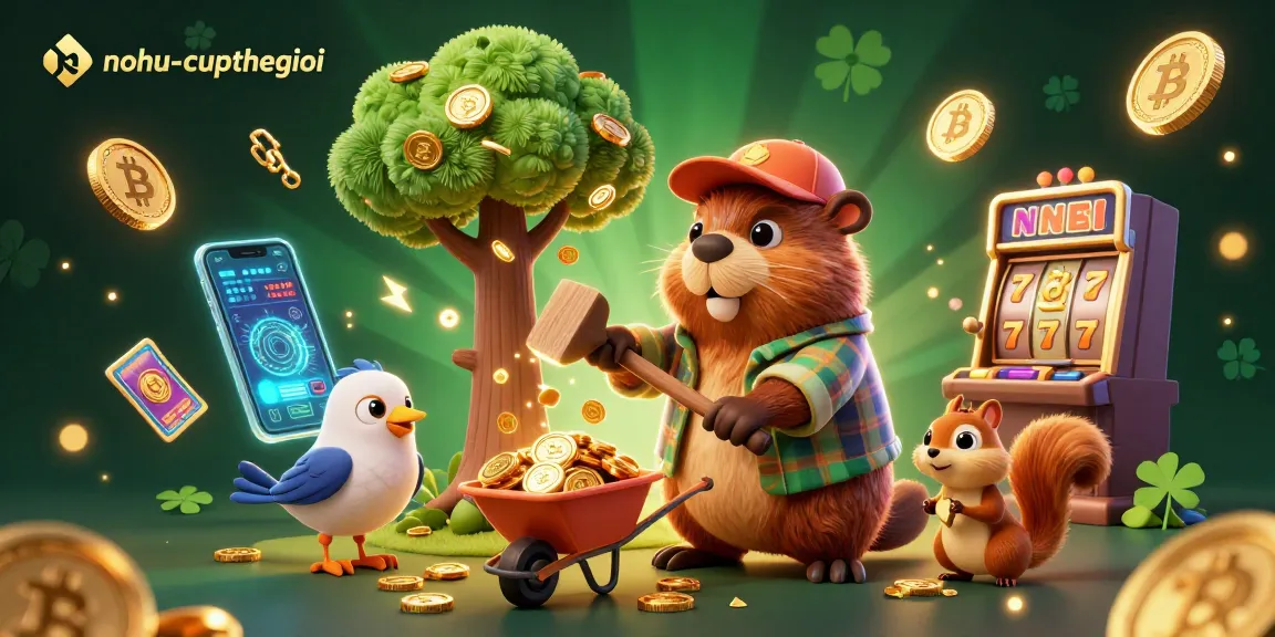 Join the excitement at nohu-cupthegioi with our 3D cartoon scene featuring winning moments and gold coins.