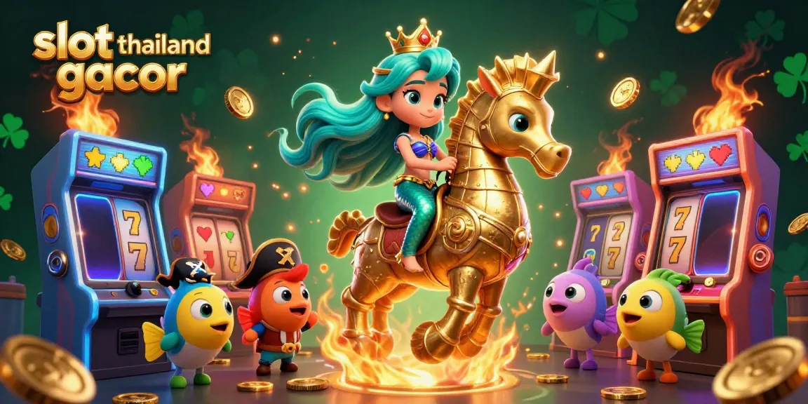Spin slots and ride the adventure of slot thailand gacor with colorful characters and lively arcade elements.