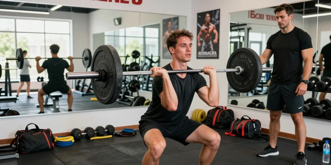 Man lifting weights in a modern gym, showcasing Selliza Steroids for enhanced performance