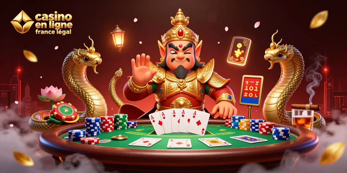 Jouer au casino en ligne légal en France avec des gardiens et des serpents Naga.