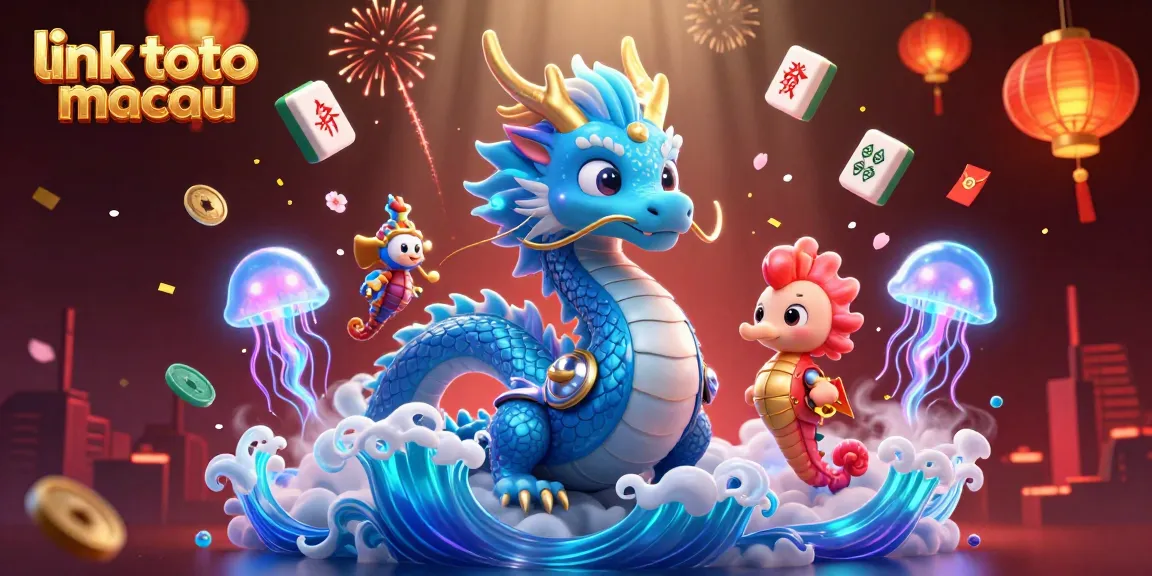 Engage with the excitement of link toto macau featuring a vibrant dragon, seahorse knight, and neon elements.