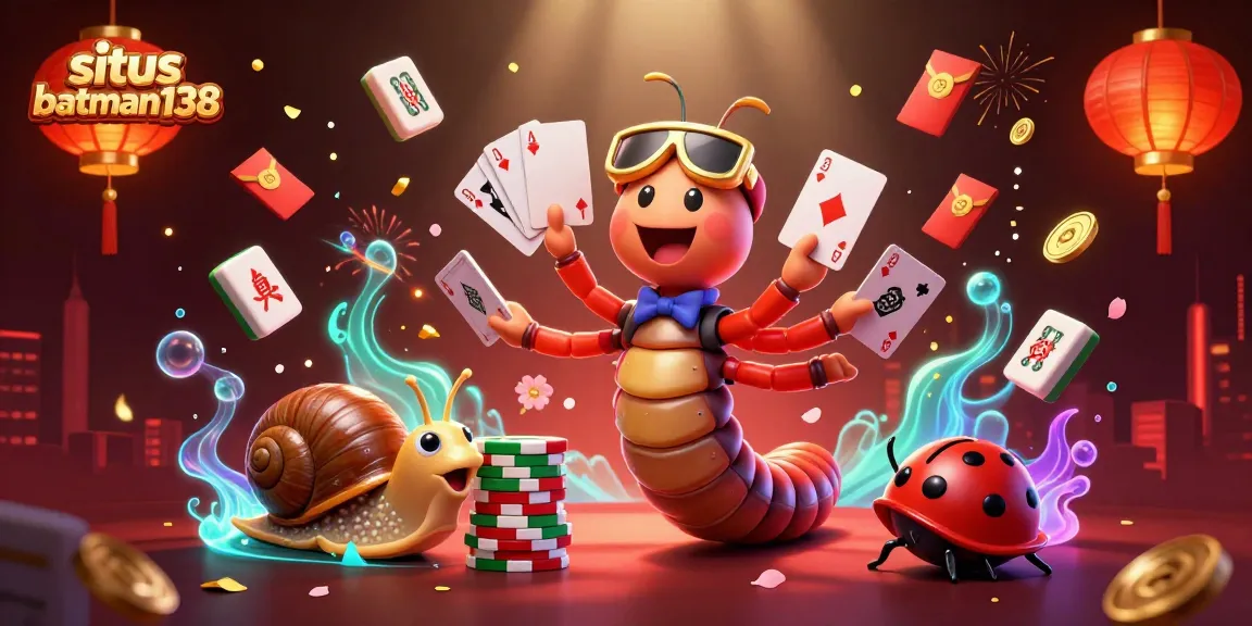 Situs batman138 menyuguhkan dealer kartun dan chip dalam suasana penuh keberuntungan di kasino.