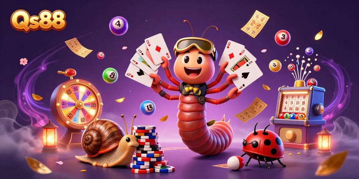 Experience exciting gameplay at Qs88 with vibrant characters and casino elements in dynamic action.