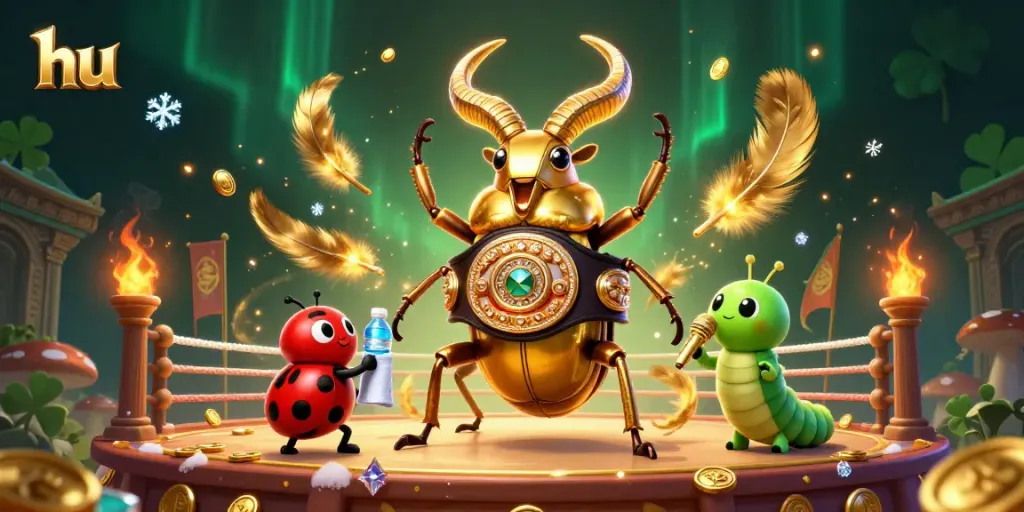 Engage in thrilling gaming experiences at hu with vibrant illustrations of epic battles and bonuses.