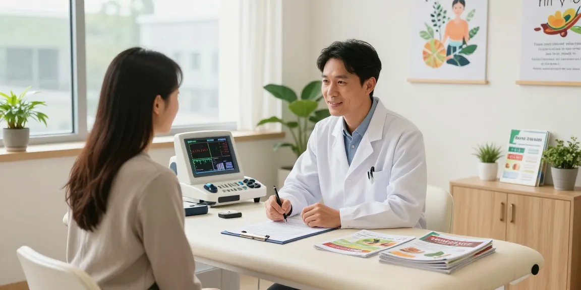 Patient consultation at Deus Medical clinic focusing on wellness and healthcare solutions.