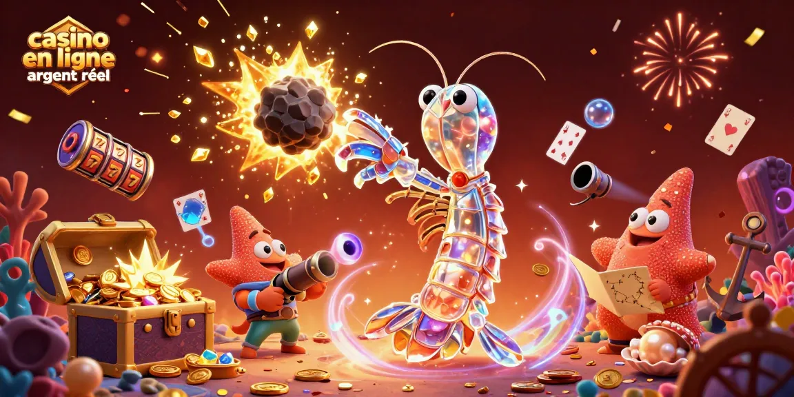 Vivez l'excitation du casino en ligne argent réel avec des personnages animés et des éléments de jeu scintillants.