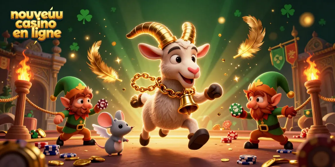 Une scène de casino animé avec un Krampus et un ange, jouant à nouveau dans un nouveau casino en ligne.