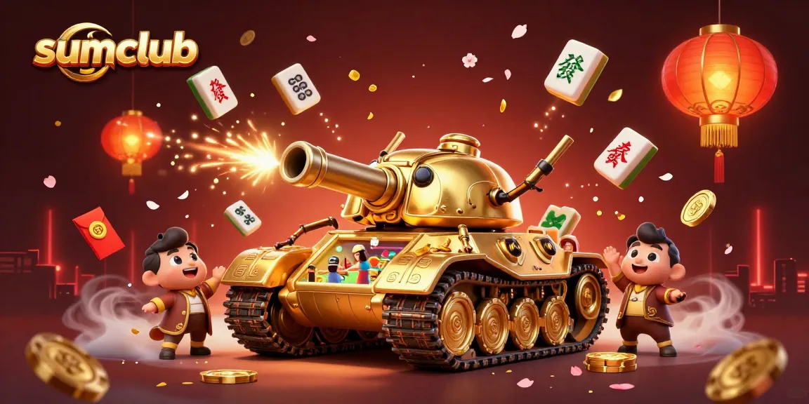 Experience thrilling gaming action at sumclub, featuring a vibrant 3D casino scene.