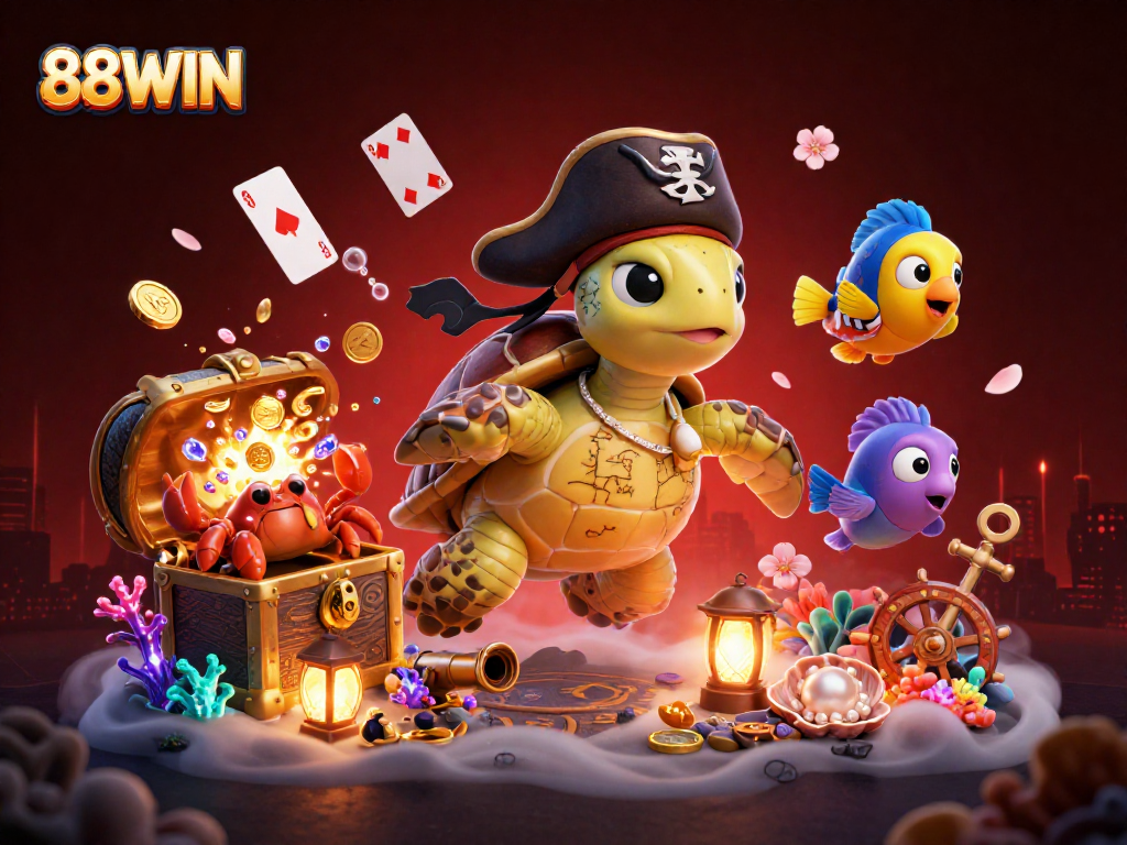 Experience thrilling moments at 88WIN as you dive into a vibrant underwater casino adventure with treasure!