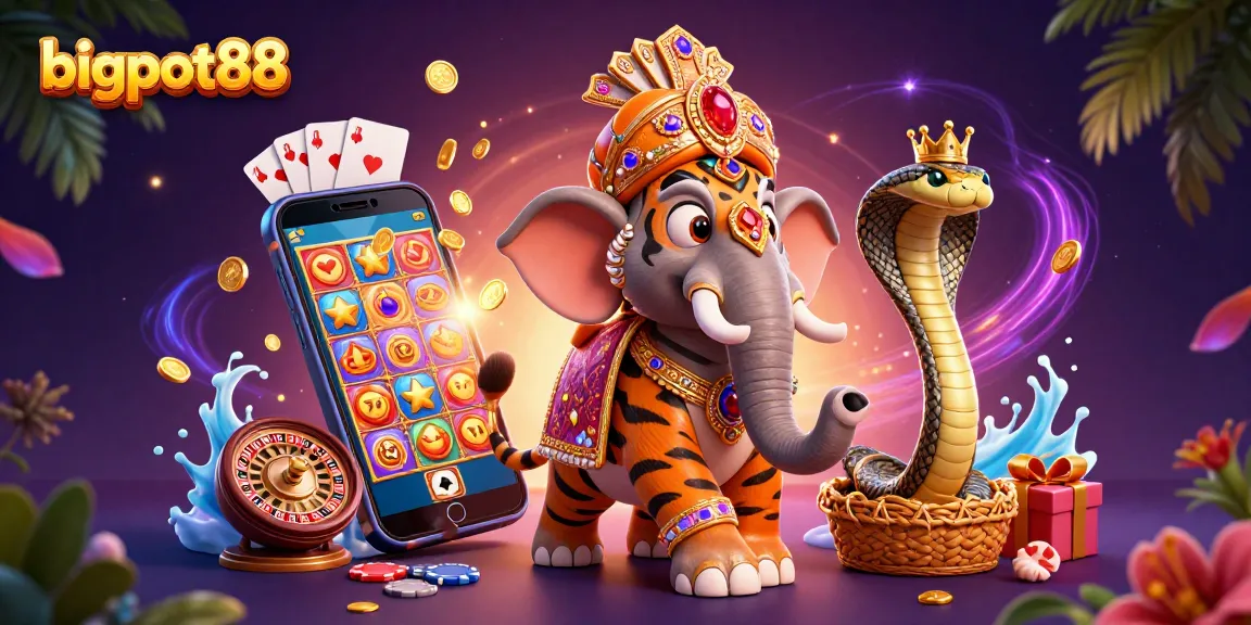 Experience thrilling gameplay at bigpot88 with vibrant slot games, enchanting characters, and dynamic casino elements.