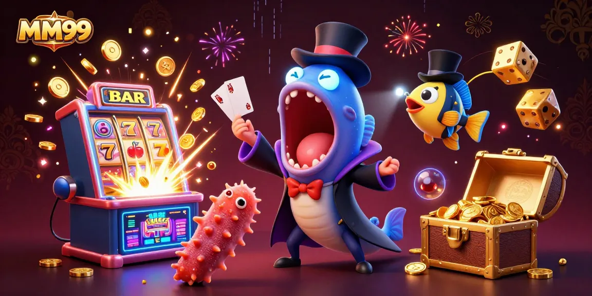 Experience thrilling MM99 gameplay with a magical underwater casino scene full of excitement.