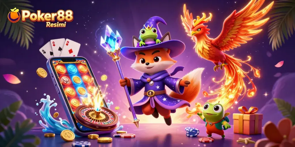 Engage in thrilling gaming adventures at Poker88 Resmi with captivating visuals and charming characters.