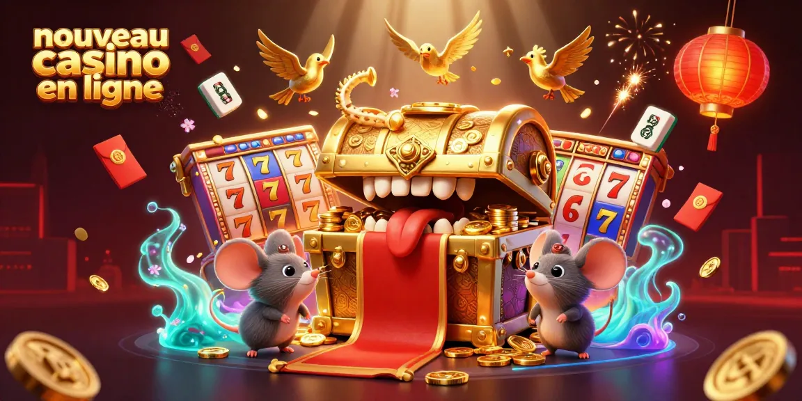 Plongez dans le monde du nouveau casino en ligne avec une illustration 3D captivante et pleine de détails.