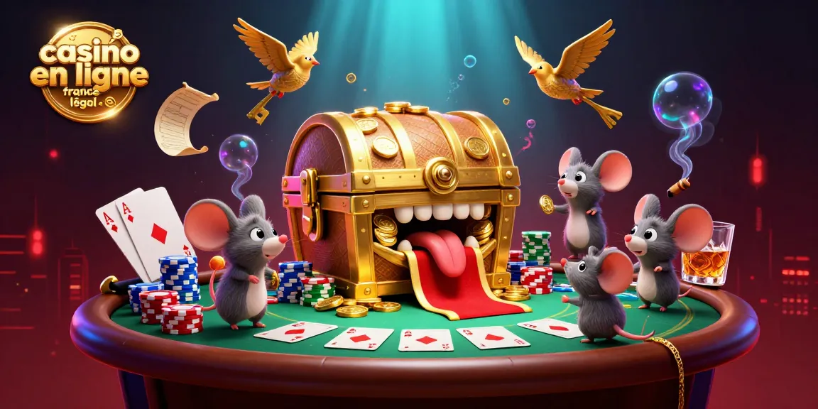 Jouez au casino en ligne légal en France et découvrez des trésors avec ce coffre au trésor 3D captivant.