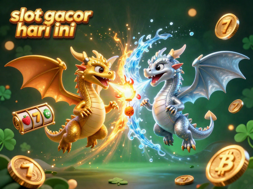 Experience the thrill of slot gacor hari ini with captivating dragons and dynamic slot game elements.